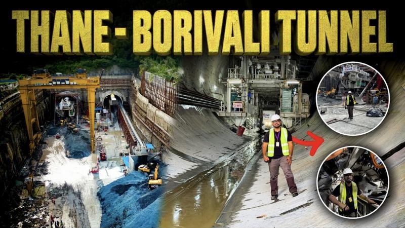 Aakash Bhavsar inside the Thane–Borivali tunnel