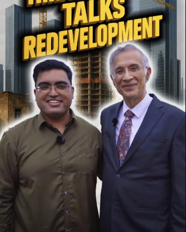 Aakash Bhavsar with Dr. Niranjan Hiranandani