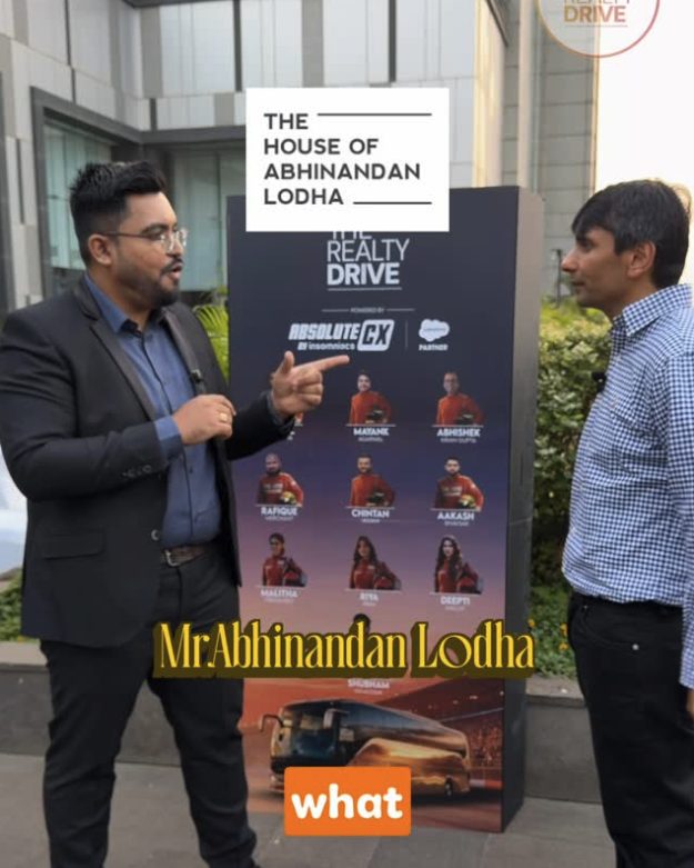 Aakash Bhavsar with Abhinandan Lodha at Realty Drive